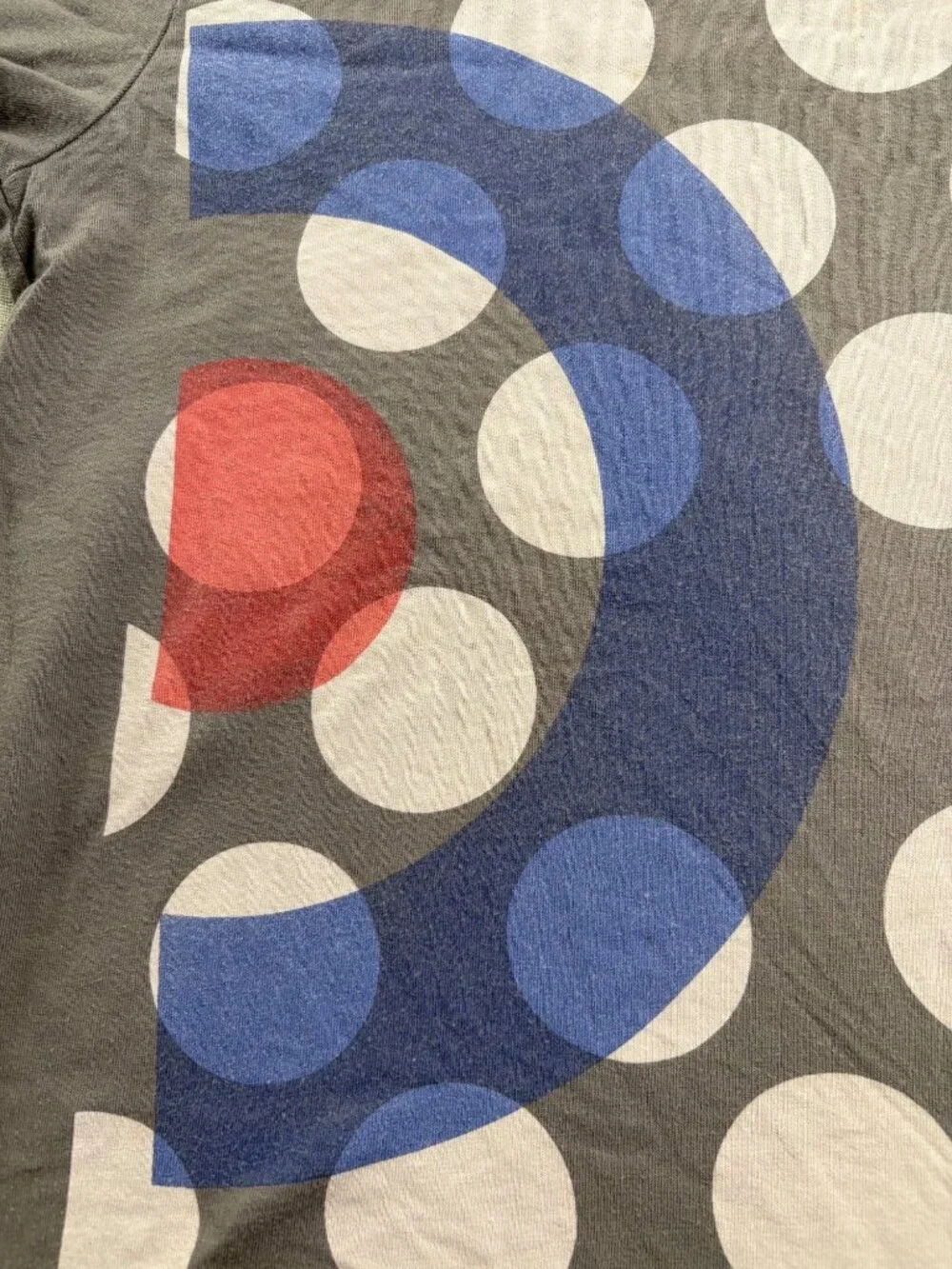 Johnnie b Boys Graphic Tee Gray Polka Dot Pattern Short Sleeve Cotton 8Y Portuga - Picture 3 of 11